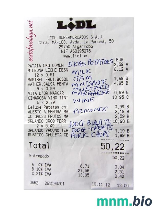 Lidl szablon pokwitowania płatności PSD